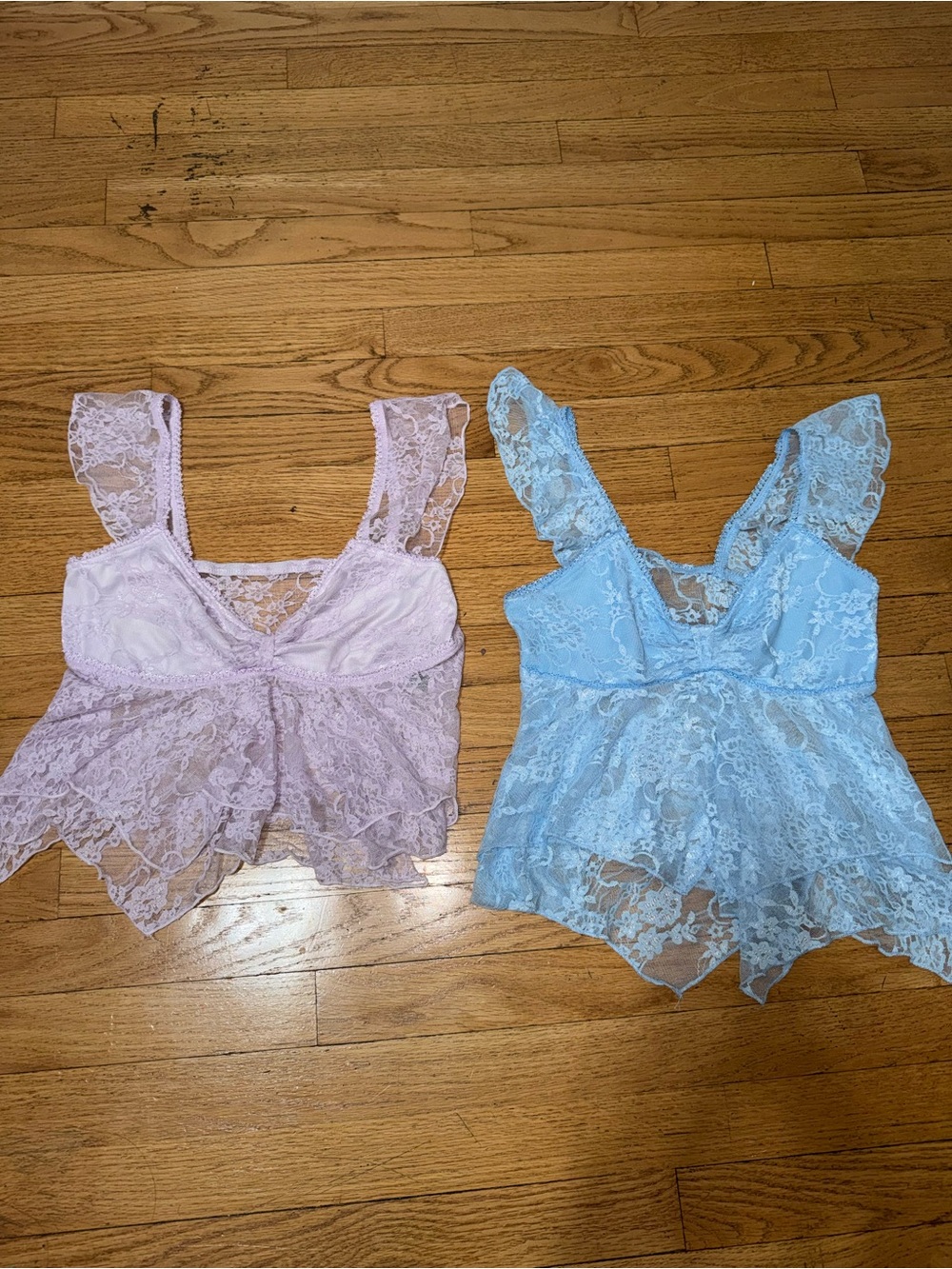 Lace Ruffle Bralette Top